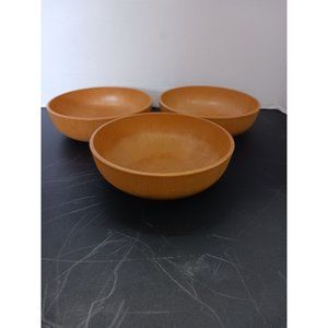 Wood Lite by Nevco 6” Bowls Made in Japan Set of 3 Vintage 1960’s Plastic Bowls